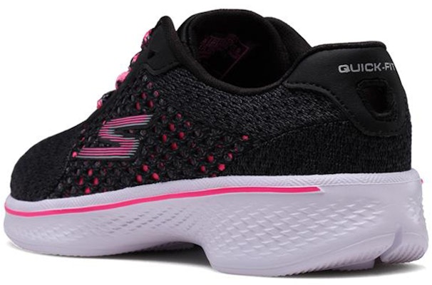 (Youth) Skechers Go Walk 4 'Black Pink' 81117L-BKHP Shop (Youth) Skechers Go Walk 4 'Black Pink' 81117L-BKHP