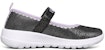 (JR) Skechers Go Walk Joy 'Hitam Ungu Velcro Mary Jane' 302222L-BKLV