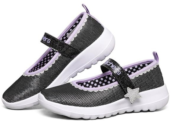 (Youth) Skechers Go Walk Joy 'Black Purple Velcro Mary Jane' 302222L-BKLV Lookbook (Youth) Skechers Go Walk Joy 'Black Purple Velcro Mary Jane' 302222L-BKLV