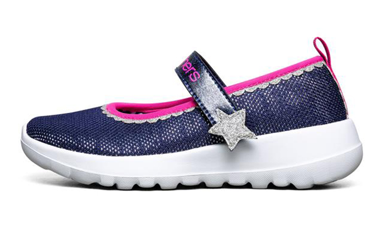 (Youth) Skechers Go Walk Joy 'Blue Peach' 302222L-NVHP