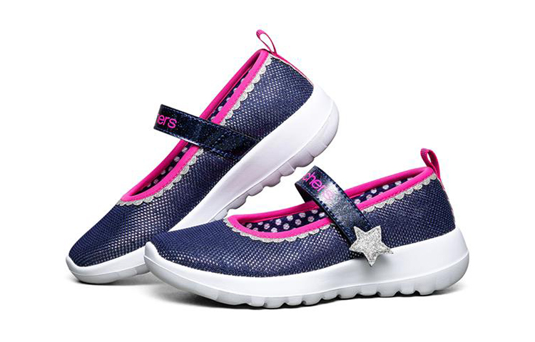 Lookbook (Youth) Skechers Go Walk Joy 'Blue Peach' 302222L-NVHP