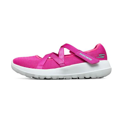 (Youth) Skechers Go Walk Joy 'Peach Pink Mary Jane'