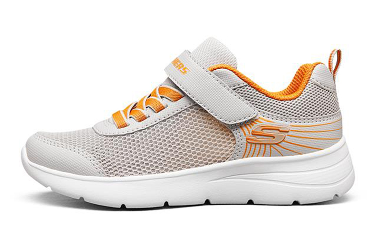 (Youth) Skechers Great News 'Grey Orange' 411011L-GYOR