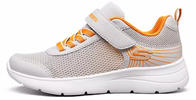 (Youth) Skechers Great News 'Grey Orange' 411011L-GYOR (Youth) Skechers Great News 'Grey Orange' 411011L-GYOR