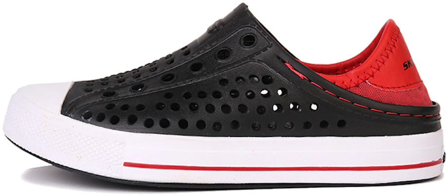 (JR) Skechers Guzman Steps Slip-Ons 'Hitam Merah' 91995L-BKRD Buy (JR) Skechers Guzman Steps Slip-Ons 'Hitam Merah' 91995L-BKRD