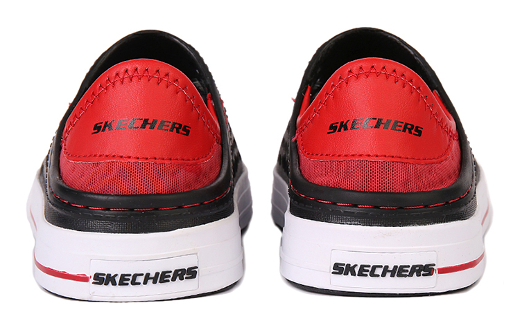 Shop (JR) Skechers Guzman Steps Slip-Ons 'Hitam Merah' 91995L-BKRD