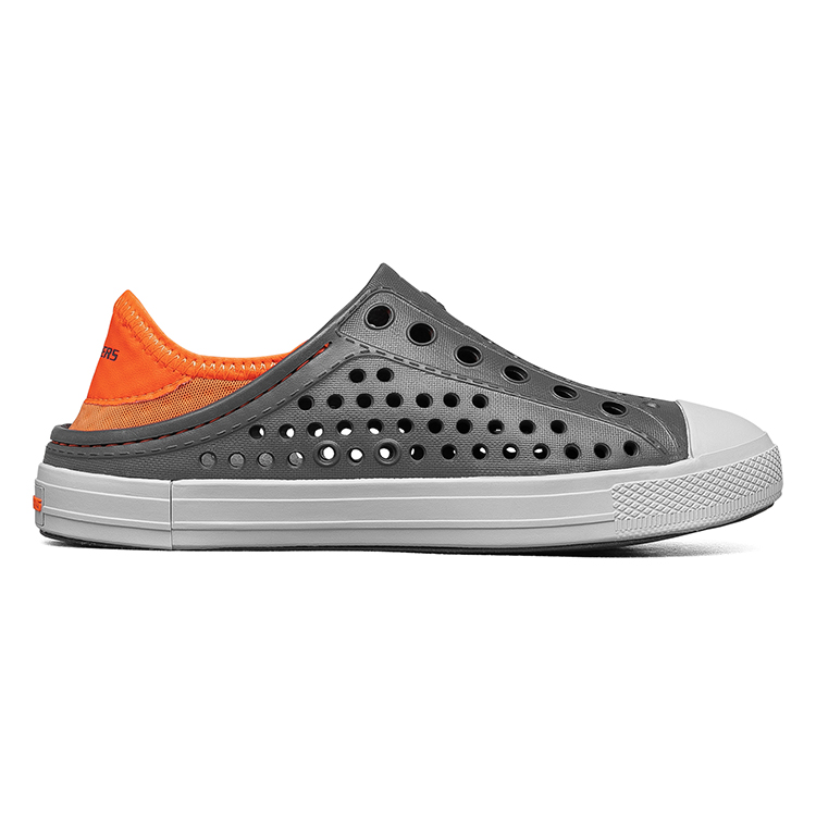 Order (Youth) Skechers Guzman Steps Slip-Ons 'Grey Orange' 91995L-CCOR