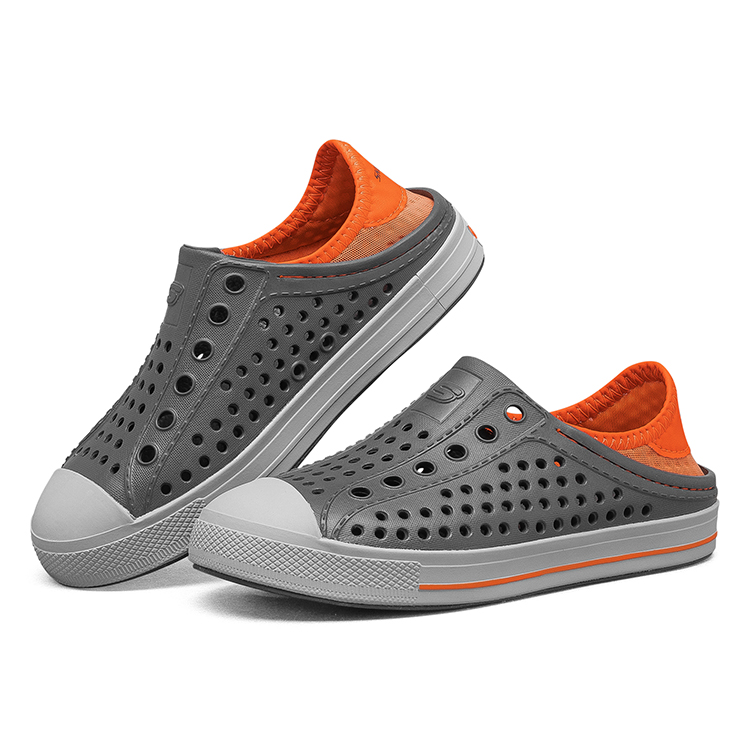 Lookbook (Youth) Skechers Guzman Steps Slip-Ons 'Grey Orange' 91995L-CCOR