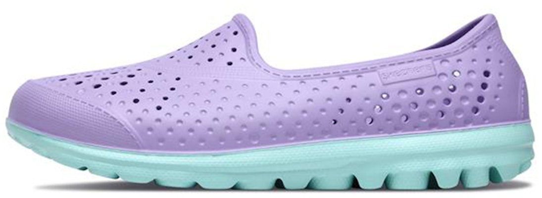 (Youth) Skechers H2 Go Slip-On Sandals 'Purple Green' 86622L-LVMT Buy (Youth) Skechers H2 Go Slip-On Sandals 'Purple Green' 86622L-LVMT
