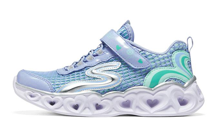 (Youth) Skechers Heart Lights 'Blue' 302560L-BLU