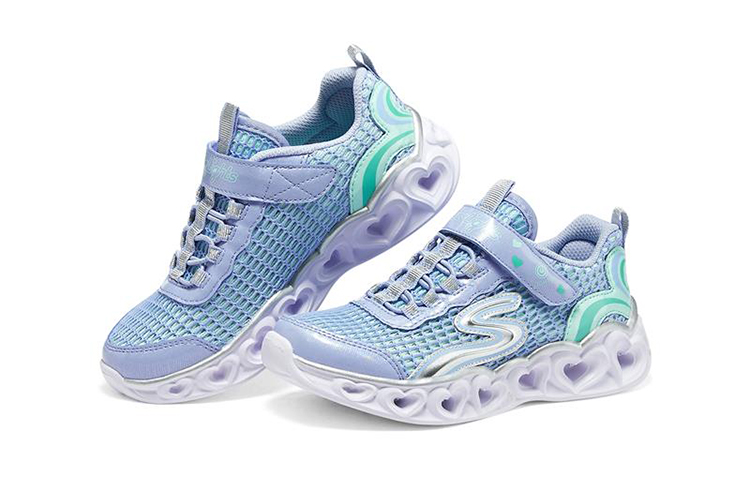 Lookbook (JR) Skechers Heart Lights "Blu" Scarpa Bambina. 302560L-BLU