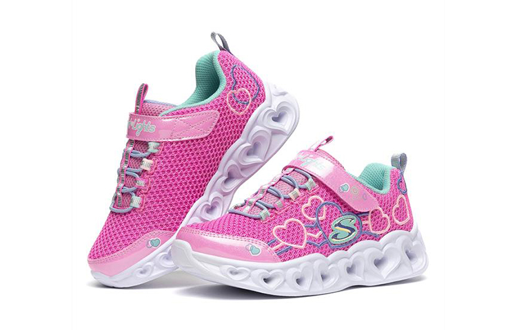 Lookbook (JR) Skechers Heart Lights ''Roze'' 302080L-PKMT