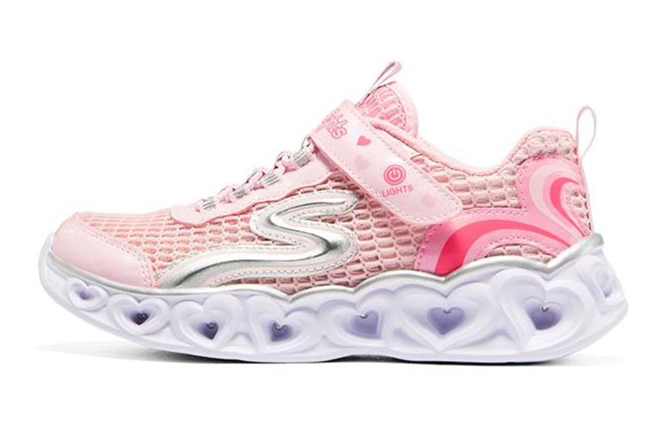 (Youth) Skechers Heart Lights 'Pink' 302560L-PNK