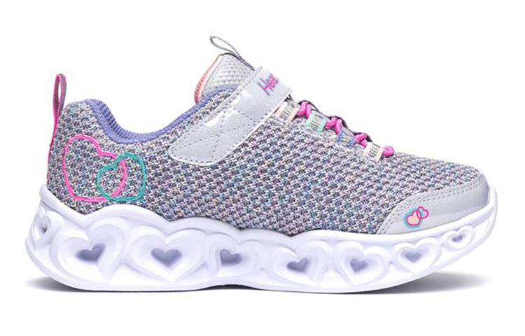 Order (JR) Skechers Heart Lights ''Violet Vert'' 302080L-PWMT