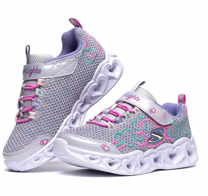 (JR) Skechers Heart Lights ''Violet Vert'' 302080L-PWMT Lookbook (JR) Skechers Heart Lights ''Violet Vert'' 302080L-PWMT