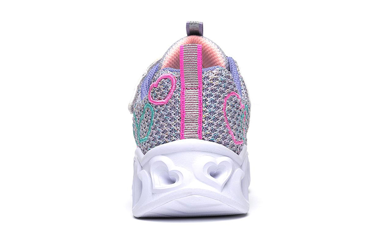 Shop (JR) Skechers Heart Lights ''Violet Vert'' 302080L-PWMT