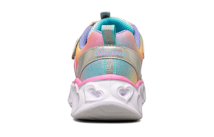 Shop (JR) Skechers Heart Lights ''Zilver Roze'' 302308L-SMLT