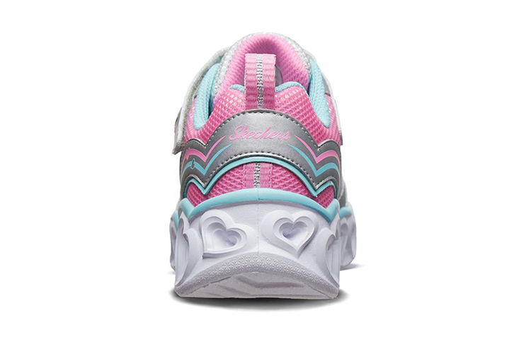 Shop (JR) Skechers Heart Lights ''Argent Étincelant'' 20294L-SMLT