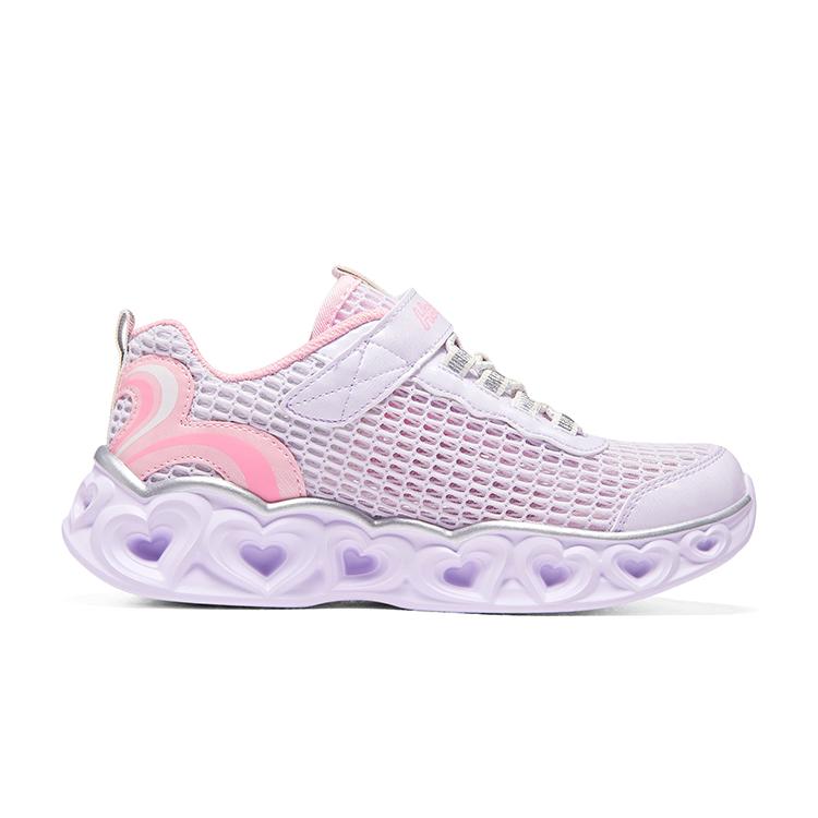 Order (JR) Skechers Heart Lights ''Witte Flits'' 302560L-WHT