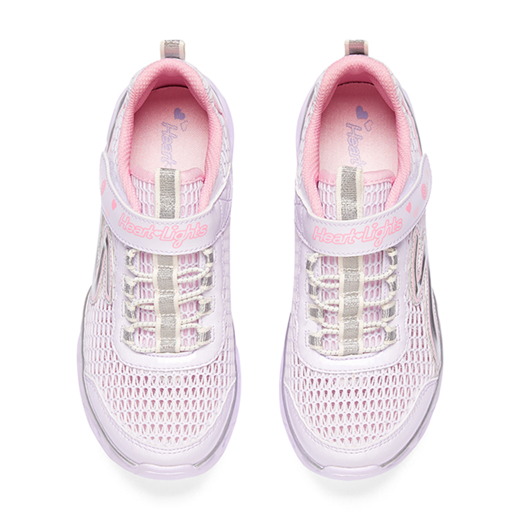 Shop (JR) Skechers Heart Lights ''Witte Flits'' 302560L-WHT