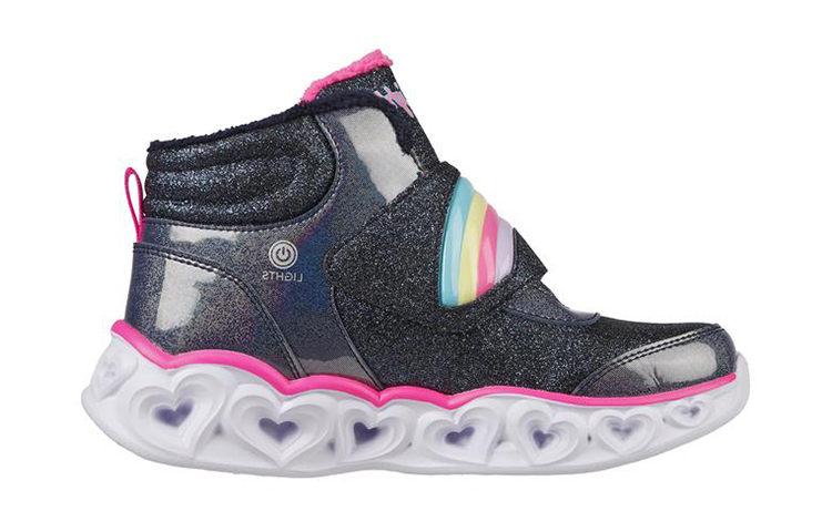 Order (JR) Skechers Heart Lights High Top ''Schwarzer Blitz'' 302669L-NVPK