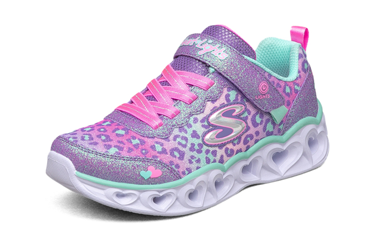 Lookbook (JR) Skechers Heart Lights Low "Lila Grün" 302145L-LVAQ