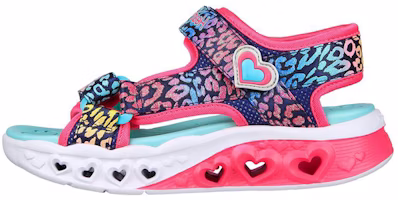 (Youth) Skechers Heart Lights Sandal 'Blue Multicolor' 302967L-NVMT (Youth) Skechers Heart Lights Sandal 'Blue Multicolor' 302967L-NVMT