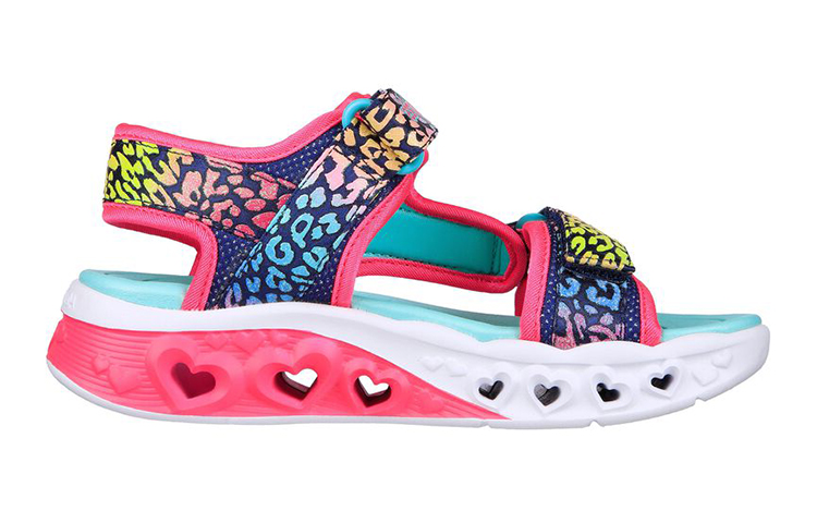 Order (JR) Skechers Heart Lights Sandalen ''Blauw Multicolor'' 302967L-NVMT