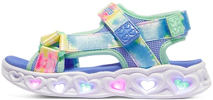 (Youth) Skechers Heart lights Sandals 'Multi-Color' 302160L-BLMT (Youth) Skechers Heart lights Sandals 'Multi-Color' 302160L-BLMT