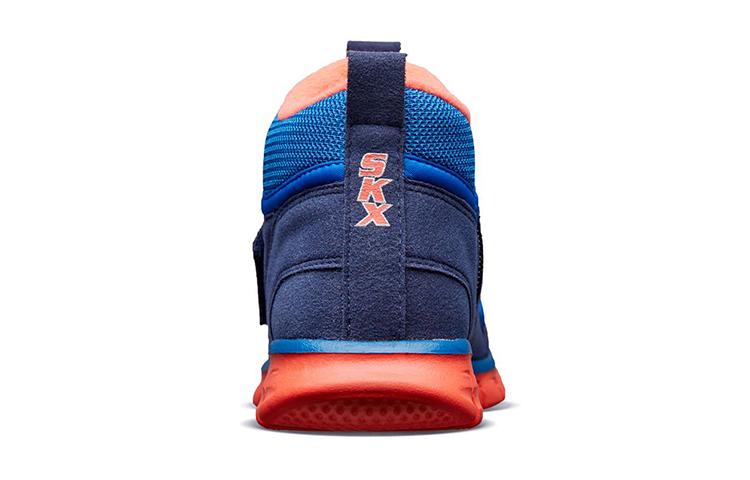 Shop (Youth) Skechers High-Top Sneaker 'Blue Fleece' 660019L-NVBL
