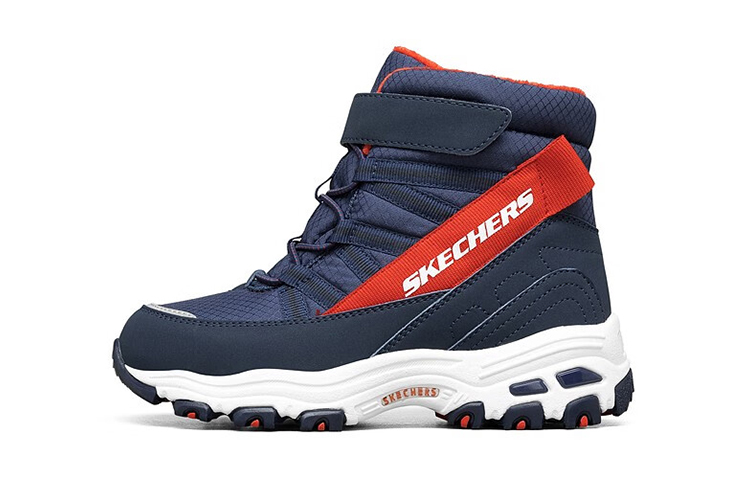 (Youth) Skechers High-Top Sneaker 'Blue Red' 660092L-NVRD