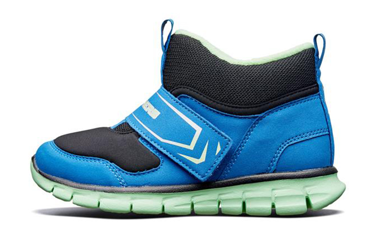(Youth) Skechers High-Top Sneakers 'Blue Black Fleece' 660019L-BLLM