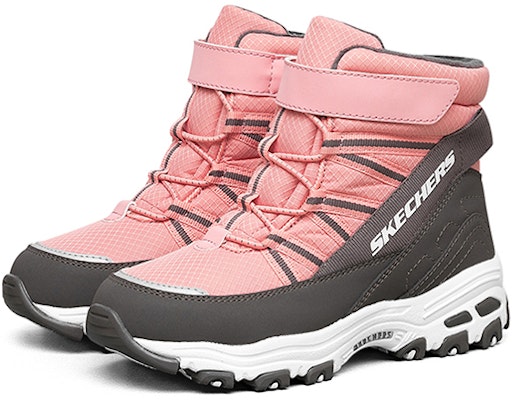 大童 Skechers 高筒運動休閒鞋 粉灰 Lookbook 大童 Skechers 高筒運動休閒鞋 粉灰