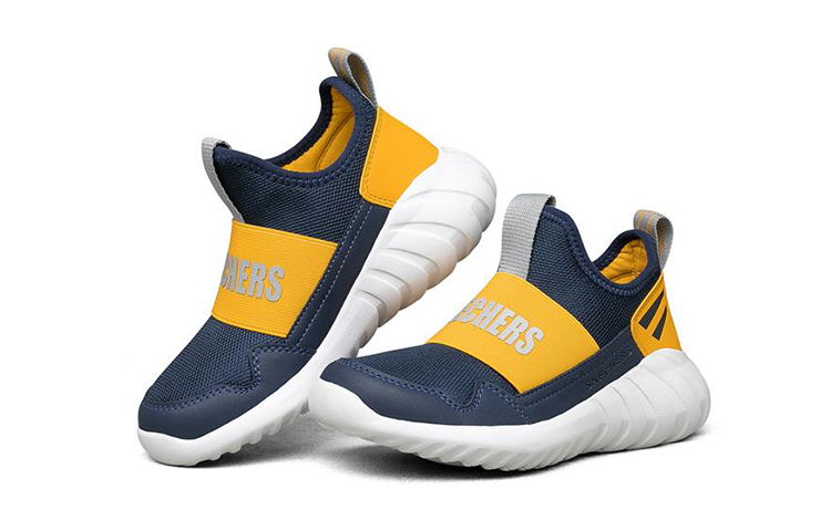 Lookbook (Youth) Skechers Hydrus 'Blue Yellow Slip-On' 660080L-NVYL