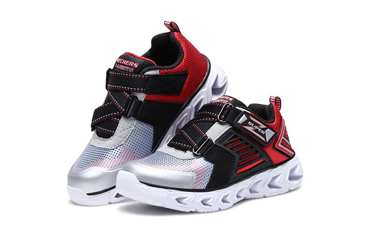 Lookbook (JR) Skechers Hypno-Flash 2.0 ''Silber Schwarz'' 90587L-SLBK