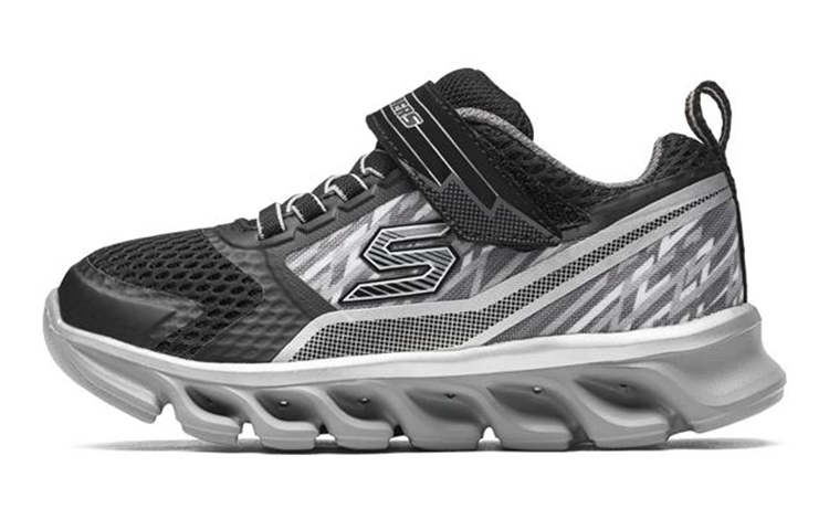 (Youth) Skechers Hypno-Flash Tremblers 'Black Silver' 90581L-BKSL