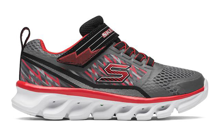 Order (JR) Skechers Hypno-Flash Tremblers ''Grijs Rood'' 90581L-CCRD