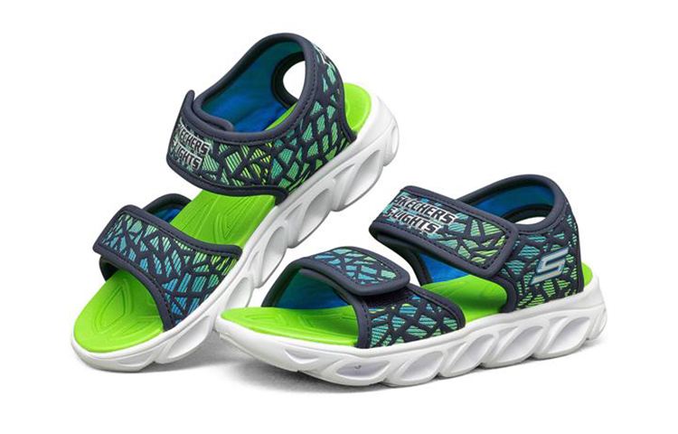 Lookbook (JR) Skechers Hypno-Splash 'Verde Azul Negro' 402003L-NVLM