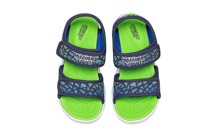 Shop (JR) Skechers Hypno-Splash 'Verde Azul Negro' 402003L-NVLM