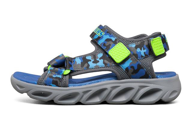 (Youth) Skechers Hypno Splash 'Blue Green Velcro' 400077L-BLLM