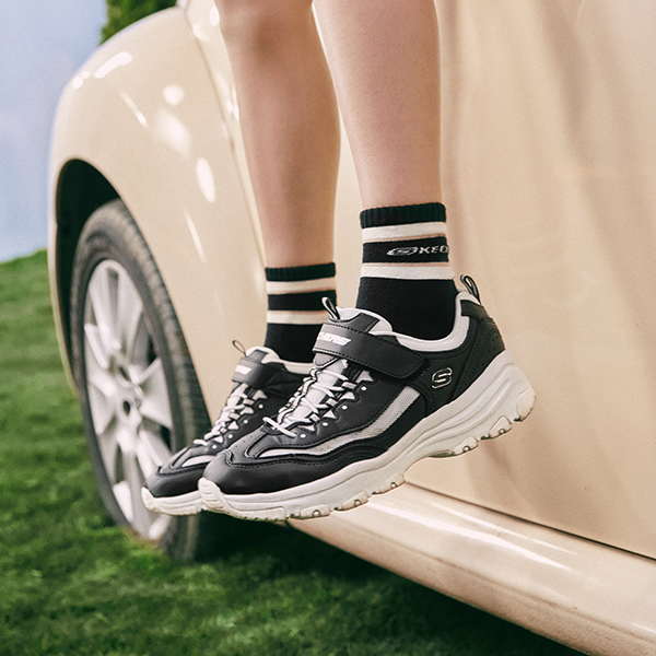 (Youth) Skechers I-Conik 'Black White' 圖 9