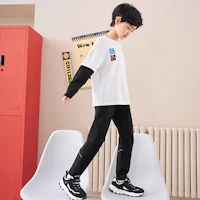 Cheap 兒童 Skechers I-Conik 防滑減震耐磨 兒童休閒鞋 黑白色