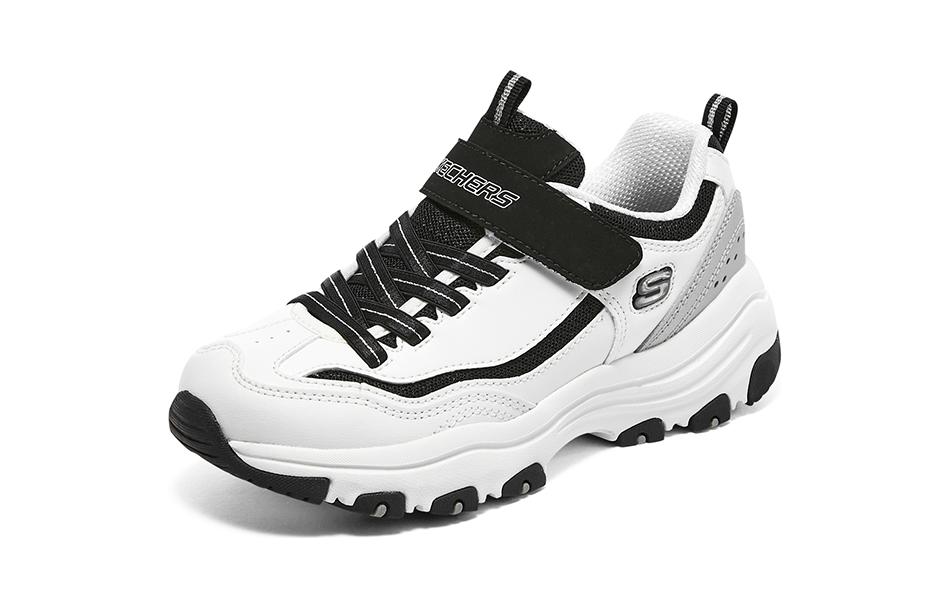 Lookbook (JR) Skechers I-Conik 'Hitam Putih Kelabu' 8701646L-WBK