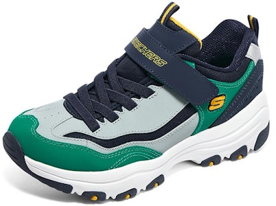 大童 Skechers I-Conik 耐磨減震 兒童休閒鞋 藍綠 Lookbook 大童 Skechers I-Conik 耐磨減震 兒童休閒鞋 藍綠