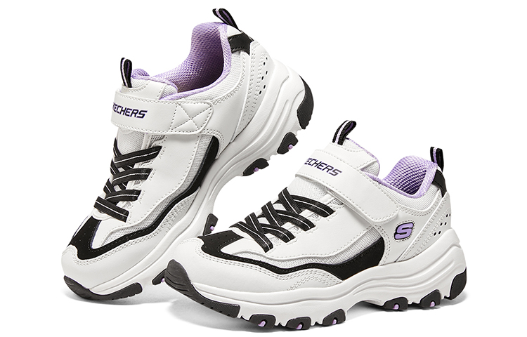 Shop (JR) Skechers I-Conik 'Putih Hitam Ungu' 8701649L-WBKL