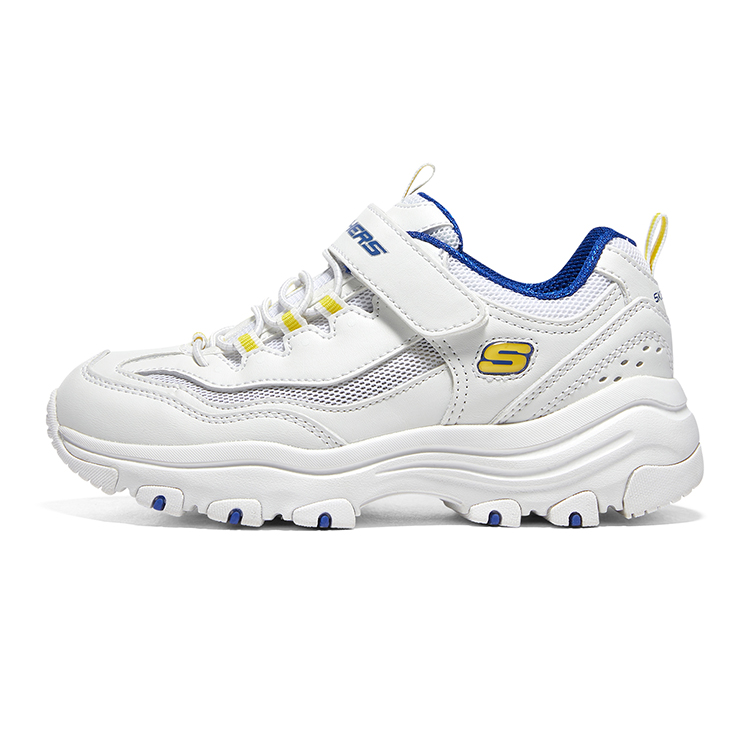 (Youth) Skechers I-Conik 'White Blue Yellow' 415024L-WBLY