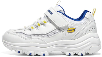 (Youth) Skechers I-Conik 'White Blue Yellow' 415024L-WBLY (Youth) Skechers I-Conik 'White Blue Yellow' 415024L-WBLY