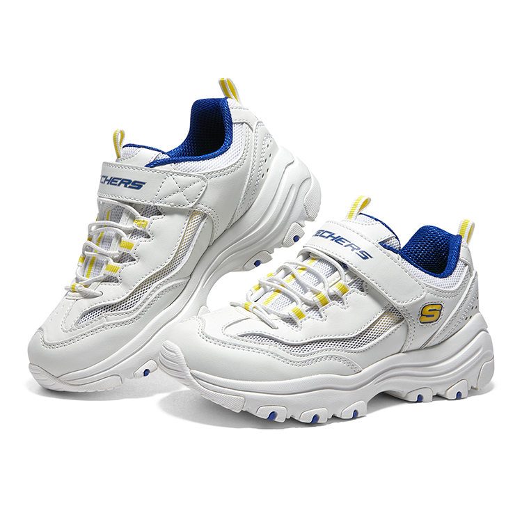 Lookbook (JR) Skechers I-Conik ''Weiß Blau Gelb'' 415024L-WBLY