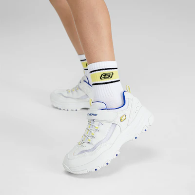(JR) Skechers I-Conik ''Weiß Blau Gelb'' 415024L-WBLY 2