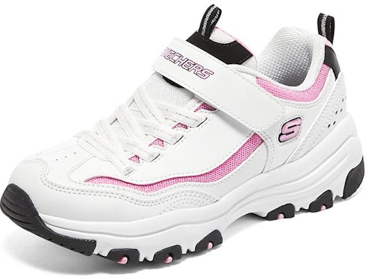 大童 Skechers I-Conik 防滑減震 兒童休閒鞋 白粉 Lookbook 大童 Skechers I-Conik 防滑減震 兒童休閒鞋 白粉